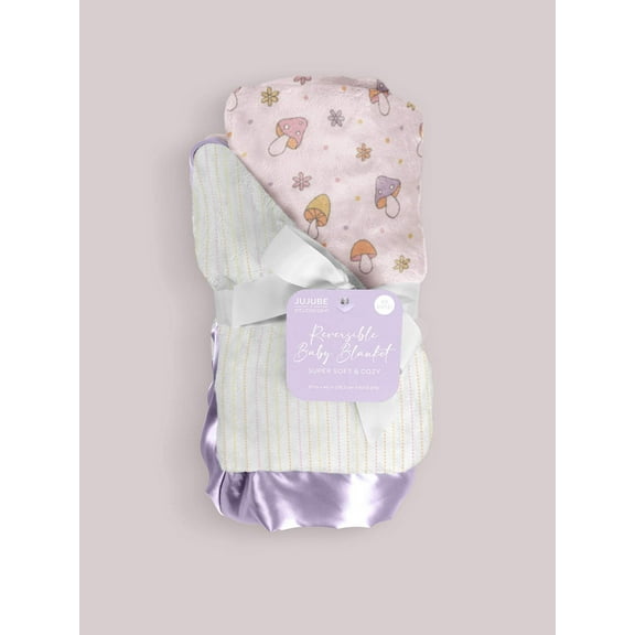 JuJuBe Reversible Baby Blanket Mushy Love