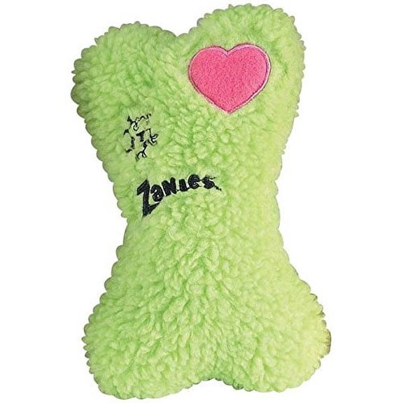 EMBROIDERED BERBER BONES Quality Made Soft Bone Squeaker Toys for Dogs Dog Toy(Green)