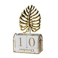 thumbnail image 2 of Metal Iron Calendar Iron Desktop Calendar Ornament with Reusable Building Blocks for Tabletop Decoration and Craft Projects(1Pcs) Rkxzt, 2 of 6