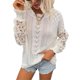 thumbnail image 1 of TRKIYQC suéter de punto informal de primavera y otoño para mujer, suéter hueco de manga larga con cuello redondo de Color sólido TRKIYQC moda, 1 of 5
