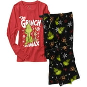 Grinch Women's Knit Shirt And Fleece Sle