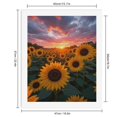 thumbnail image 2 of Paint By Numbers Kit for Adults Beginner - DIY Sunset Over Sunflower Field Canvas Painting Kits for Adults, Frameless Paint By Number for Adults for Home Wall Decor 16x20 Inch, 2 of 7