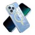 thumbnail image 2 of For Samsung S23 Premium Matching [Magnetic Circle] & Camera Edge Color Chrome Hybrid Design - Light Green, 2 of 4