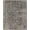 Gray, Charcoal, Dark / Becerril, variant on Hauteloom Minob Living Room, Bedroom Area Rug - Distressed Floral Abstract - Traditional Transitional Oriental - Gray, Charcoal, Dark - 2' x 3'