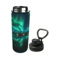 thumbnail image 2 of Goofa Northern Lights Print 18oz Sports Insulated Kettle With Straw Water Bottle Sports Water Bottle For Running Hiking Cycling Climbing Mans Womans, 2 of 7