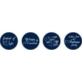 thumbnail image 2 of Darling Souvenir Pack of 190 Pcs Hanukkah Jewish Stickers Candy Chocolate Labels-Navy Blue, 2 of 2