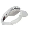 thumbnail image 3 of Los Angeles Embroidered Washed Cotton Visor - White OSFM, 3 of 5