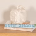 thumbnail image 2 of Creative Co-Op Cotton Rope Knot Door Stop, White, 2 of 5