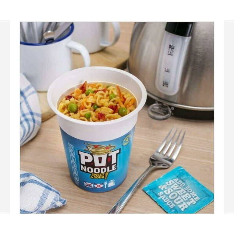 Pot Noodle Sweet & Sour Flavour - 90g - Pack of 4 (90g x 4