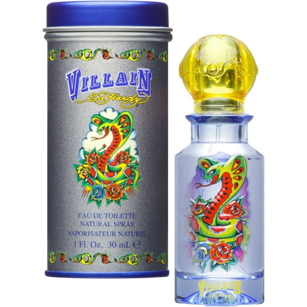 Ed Hardy Villain Eau de Toilette Spray for Men, 1 fl oz
