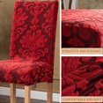 thumbnail image 3 of Fundas para sillas de moda Funda para sillas multicolor Protector exterior universal Funda giratoria de estilo simple para restaurante de hotel Rojo Scienceny HA012487-03, 3 of 7