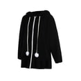 thumbnail image 3 of Qiylii Girls Plush Sweatshirt,Bunny Ears Hooded Long Sleeve Zipper Outwear Coat, 3 of 9