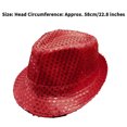 thumbnail image 6 of Xnihocha Women Sequins Tassel Latin Dance Dress Fringed Leotard+Gloves+Hat Tango Jazz Dance Outfit Burgundy L, 6 of 7
