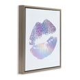 thumbnail image 2 of Stupell Industries Art Deco Glam Patterned Kiss Brown Floating Frame Canvas Art, 25 x 25, by Kim Allen, 2 of 7