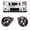 Smoky, variant on CROSSDESIGN Front Bumper Fog Light+Bulbs Fit for Nissan Armada 2005-2008/Nissan Titan 2004-2010 Fog Lamps