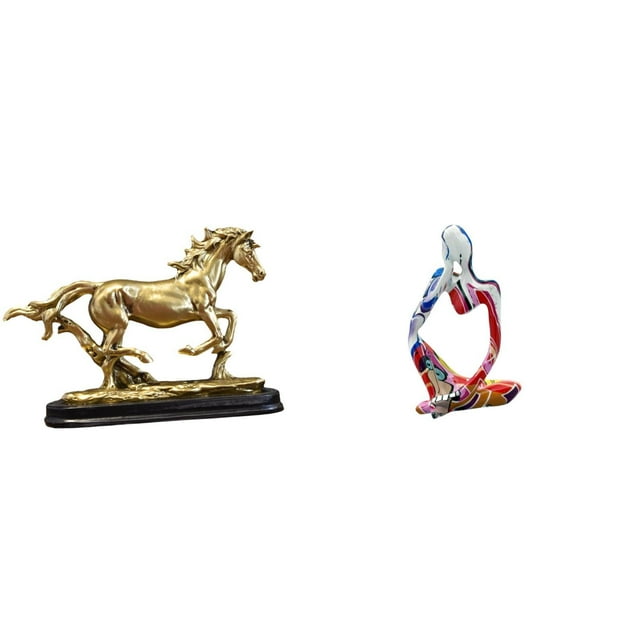 Figura decorativa de resina, estilo pensador, ideal para decorar tu escritorio, sala de estar o dormitorio.