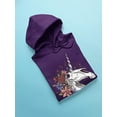 thumbnail image 3 of Unicorn Skull Neighing Hoodie Women -Smartprints Designs, Female Small, 3 of 4