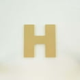 thumbnail image 1 of Package of 1, 8 Inch X 3/4" Thickness MDF Letter H in The Arial Font, Thick, Upper Case for Art & Craft Project, Made in USA, 1 of 4