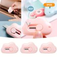 thumbnail image 2 of Big Sale ! Jiiey Cutter Cloud Shape Utility Knife Retractable Portable Mini Knife For Wrapping Envelopes Letter Box Cutter With Keychain Holes 3 Pack, 2 of 7