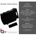 thumbnail image 3 of Black Hypoallergenic Military Slider Buckle 1.5" Width, 3 of 3