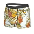 thumbnail image 2 of Haiem Ducks and Flowers Men's Boxer Briefs, Every Day Comfort Stretch Cotton Moisture-Wicking Underwear-Small, 2 of 9