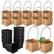thumbnail image 1 of 12 juegos de Mini macetas suculentas, macetero pequeño de drenaje, plantas decorativas, contenedores, Mini macetas con envolturas de papel Kraft, 1 of 8