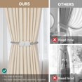 thumbnail image 4 of 2 Pieces Magnetic Curtain Ties - Long Pearl Ball Curtain Magnetic Ties, European Curtain Clip Cord Holder, 4 of 5