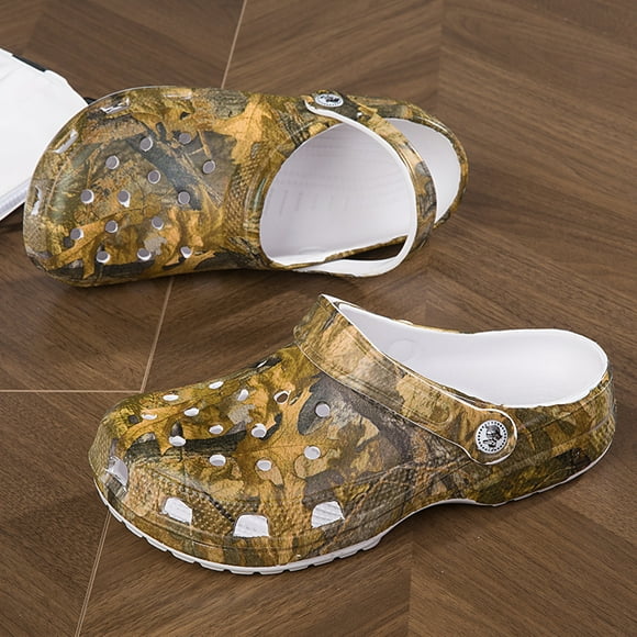 New Summer Women Slippers Outdoor Platform Clogs Sandals Female Printing Light Non-slip Home Slides Flip Flop Garden Couple Shoe LS