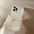 thumbnail image 2 of Cute Happy Duck Wrying Neck Soft  for iPhone Case (White,iPhone 13 Mini), 2 of 6