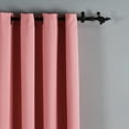 thumbnail image 4 of Home Soft Things Solid Blackout Curtains/Drapes Thermal Insulated Grommet Darkening Curtains, 2 Curtains and 2 Tiebacks Set - Stawberry Ice - 54 x 84 inches, 4 of 7