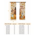 thumbnail image 6 of Fsddascl Thanksgiving Fall Blackout Curtains for Bedroom/Living Room, Thermal Insulated Kitchen Curtains, Orange Turkey Pumpkin Maple Leaf Grommet Darkening Window Treatment Drapes 52"x72"x2, 6 of 6