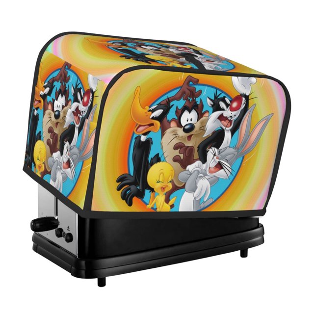Funda para tostadora Tweety Bird de 2 rebanadas, funda protectora contra el polvo y las huellas dactilares para pan, de poliéster, fundas para pequeños electrodomésticos de cocina