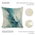thumbnail image 4 of Blue Marble Textured Linen Throw Pillow Covers Decorative Pillow Cases 18x18 inch Cushion Case Couch Pillows Cover for Sofa Bedroom Living Room Car, 4 of 8