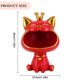 thumbnail image 3 of Decoración De Almacenamiento Caja de almacenamiento de resina con soporte para llaves de gato de la fortuna, decoración para tienda de oficina (rojo), 3 of 7