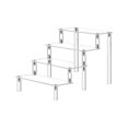 thumbnail image 1 of Acrylic Display Stand Collectibles Display Stand Acrylic Riser Display Shelf for 40cm, 1 of 8