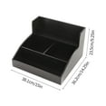 thumbnail image 3 of 3 Shelf Black Bamboo Countertop Tea Station Organizer Coffee Condiment Organizer, 3 of 10