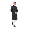 thumbnail image 2 of TRILOKI Mens Embroidered Sequined Kurta Pajama Set Rayon Ethnic Indian Traditional Wear, 2 of 6