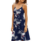 thumbnail image 5 of Vestidos casuales para mujer, sin mangas, de algodón, para playa, de verano, con tirantes finos, corte en A y bolsillos, 5 of 5