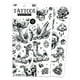 thumbnail image 1 of Tinta Savvi para tatuajes temporales, negra y gris, segura para la piel, 20 unidades, 1 of 7