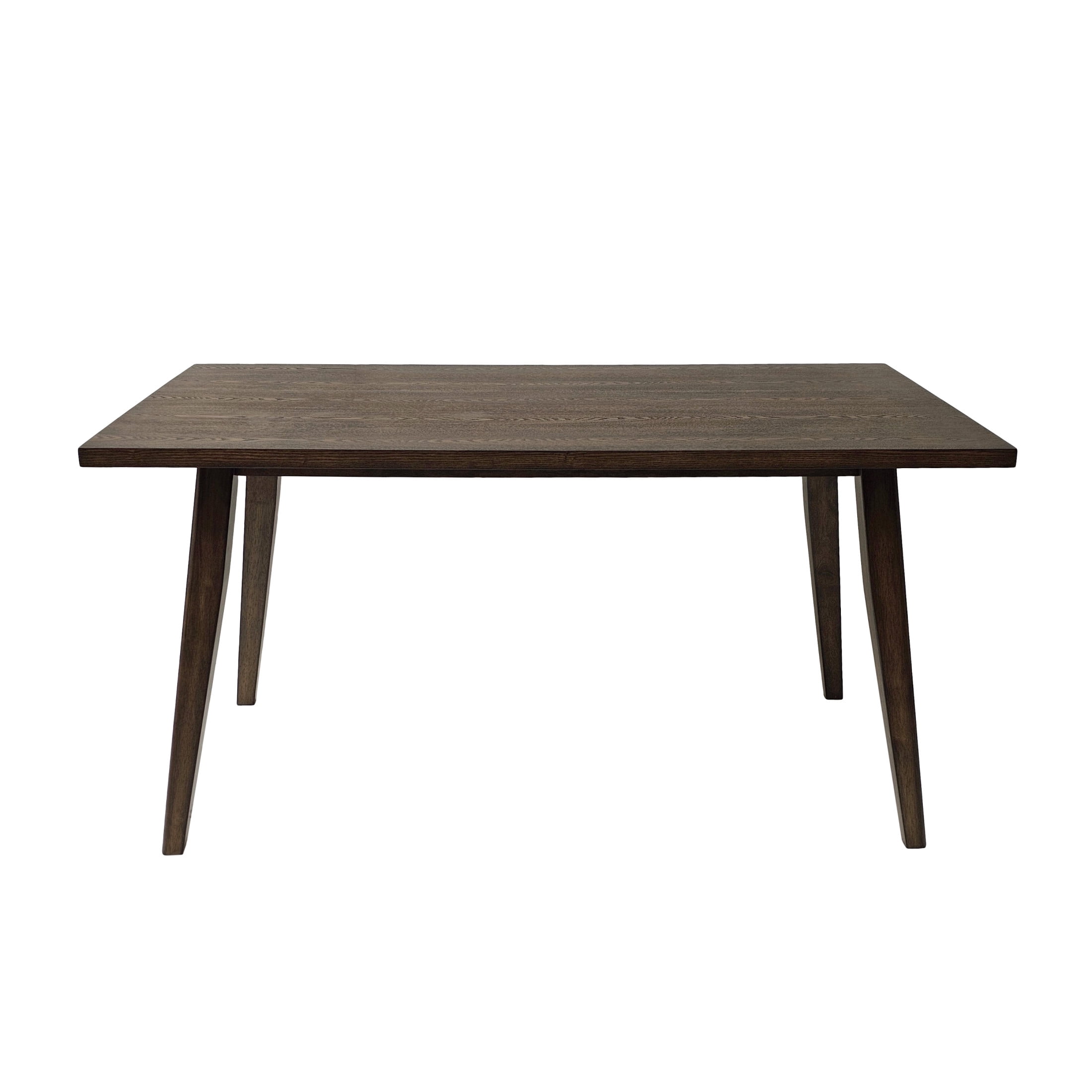 Neros Tapper Legged Rubberwood Dining Table, Brown