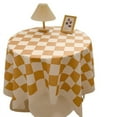 thumbnail image 4 of Nvzi checkerboard tablecloth high-end desk decoration tablecloth tea table tablecloth pad decoration (black, 60 * 40cm), 4 of 4