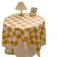 thumbnail image 4 of Nvzi checkerboard tablecloth high-end desk decoration tablecloth tea table tablecloth pad decoration (orange, 90 * 60cm), 4 of 4