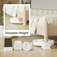 thumbnail image 4 of Maenizi Bed Risers 4 inch Heavy Duty L Shaped Furniture Risers for Sofas, Chair Risers Sofa Risers Table Risers Set of 6 Pack, White, 4 of 7