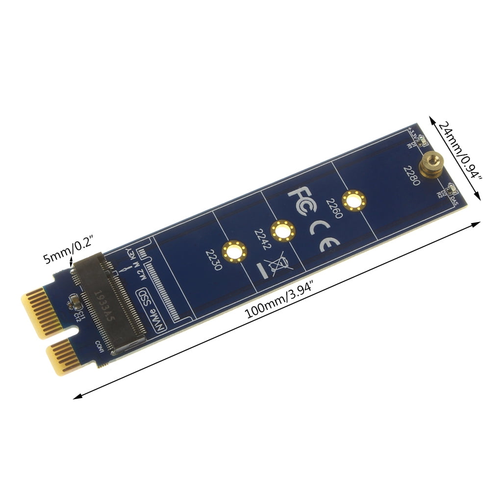 GENEMA Full Speed PCIE to M2 Adapter NVMe SSD M2 PCIE X1 Raiser