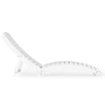 thumbnail image 3 of WestinTrends Outdoor HDPE In-Pool Patio Chaise Lounge Chair With Wheels, White, 3 of 13