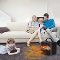 thumbnail image 6 of PEONAVET Electric Fireplace Heater,1500W Electric Space Heater for Indoor Use Portable Fireplce Heater with Realistic Flame and Overheating Protection Suit for Indoor Bedroom Office, 6 of 9
