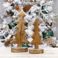 thumbnail image 2 of Árboles de Navidad AuldHome Design Wooden JUEGO de 2 de madera natural, 2 of 9