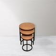 thumbnail image 6 of Rane Nesting 3-Table Set in Copper Metal-Cladded Round Top, 6 of 6