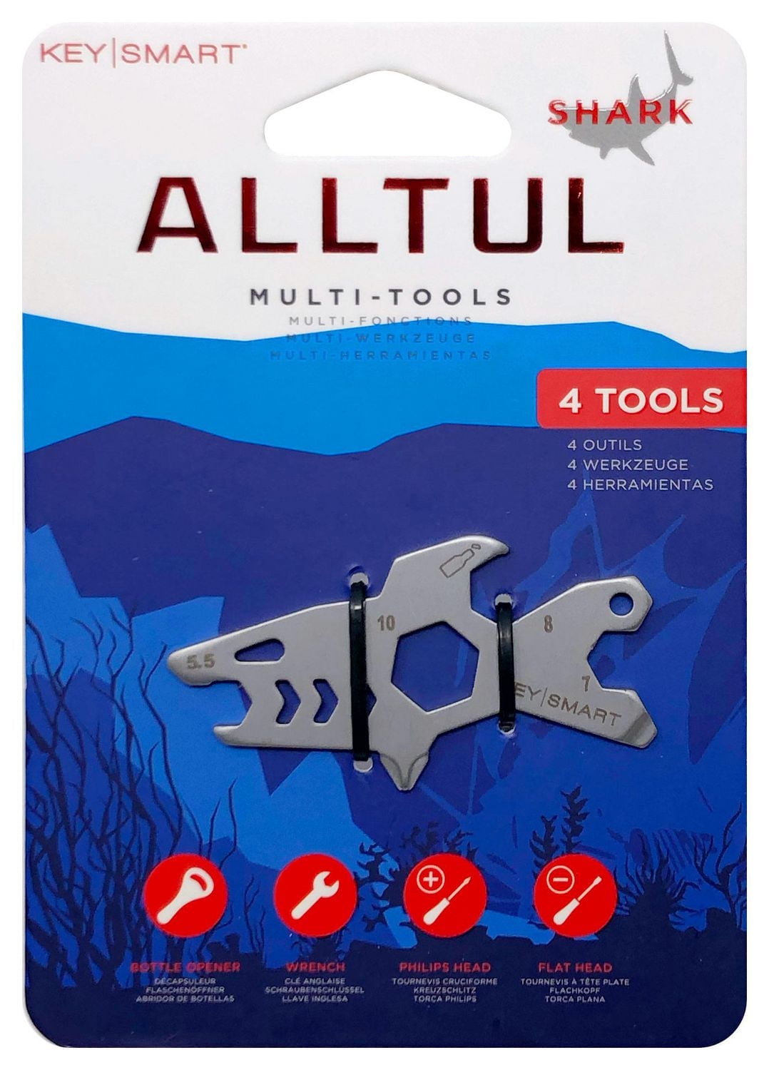 Outil multifonction AllTul KeySmart KS824-SS-SHK - Shark
