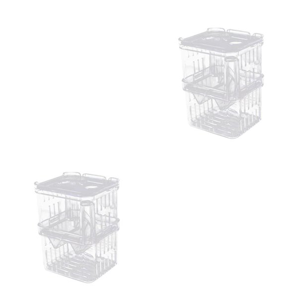 Methold Caja de criador de peces de acuario, incubadora de incubación doble de alta transparencia, aislador de criadero, caja de aislamiento de cría, Type1 NO1 Methold CBP100994